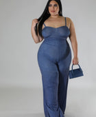 Wide Leg Stretch Jumpsuit