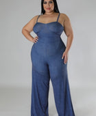 Wide Leg Stretch Jumpsuit