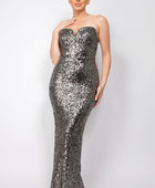 Sequin V-bar Crisscross Tube Dress