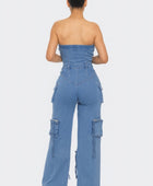 Stretch Denim Jumpsuit