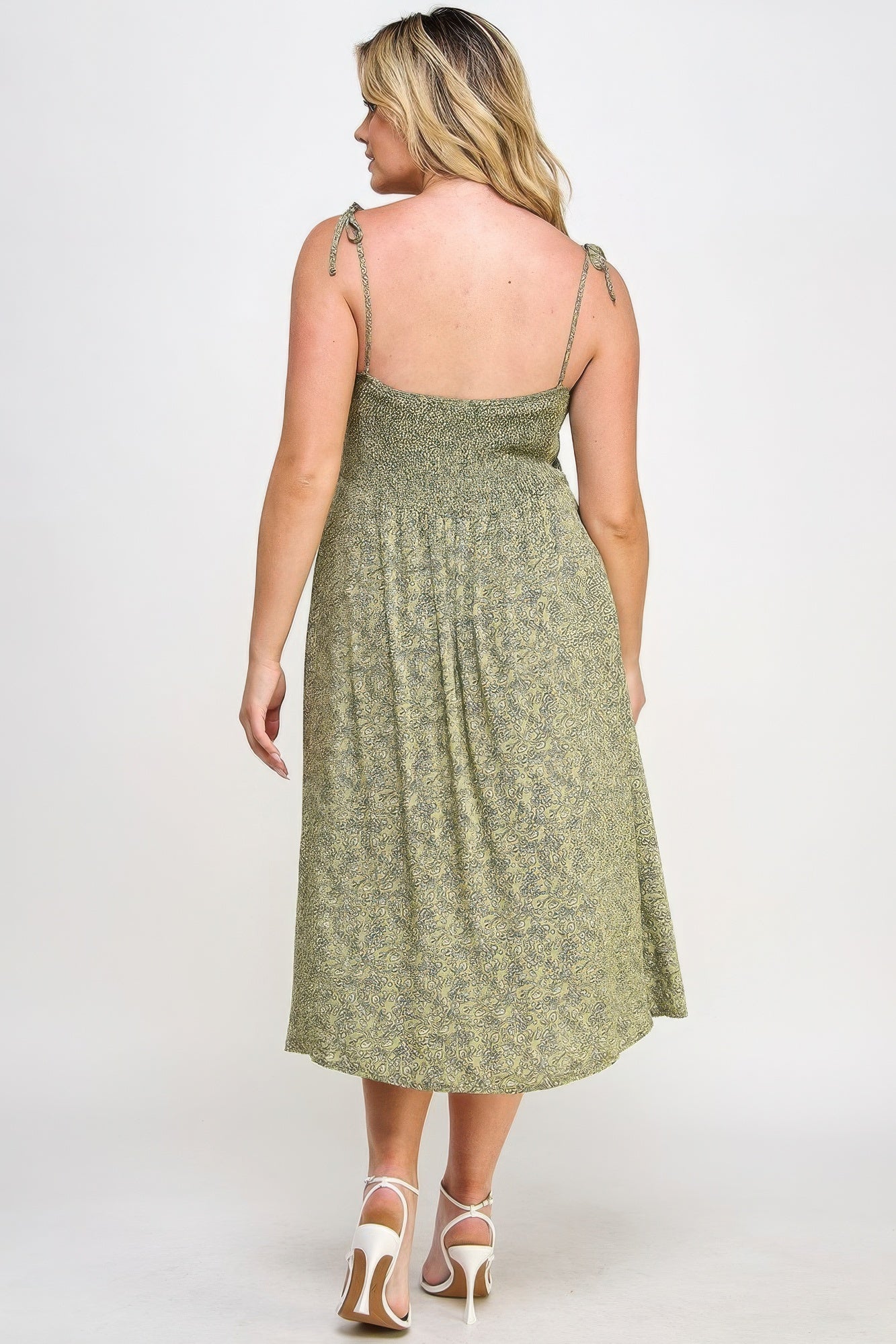 Plus Floral Print Midi Dress - Body By J'ne