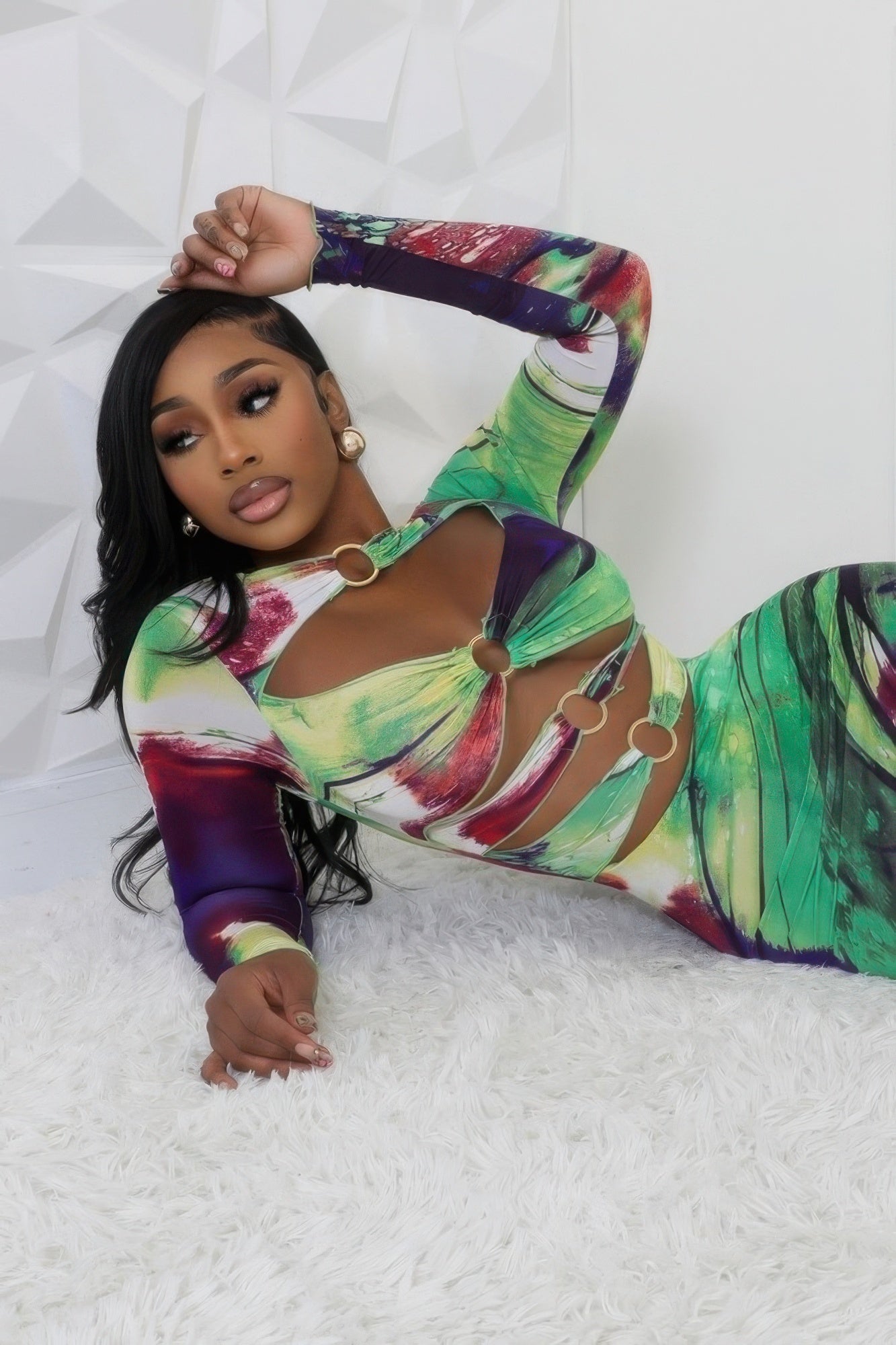 Round Neckline Stretch Dress - Body By J'ne