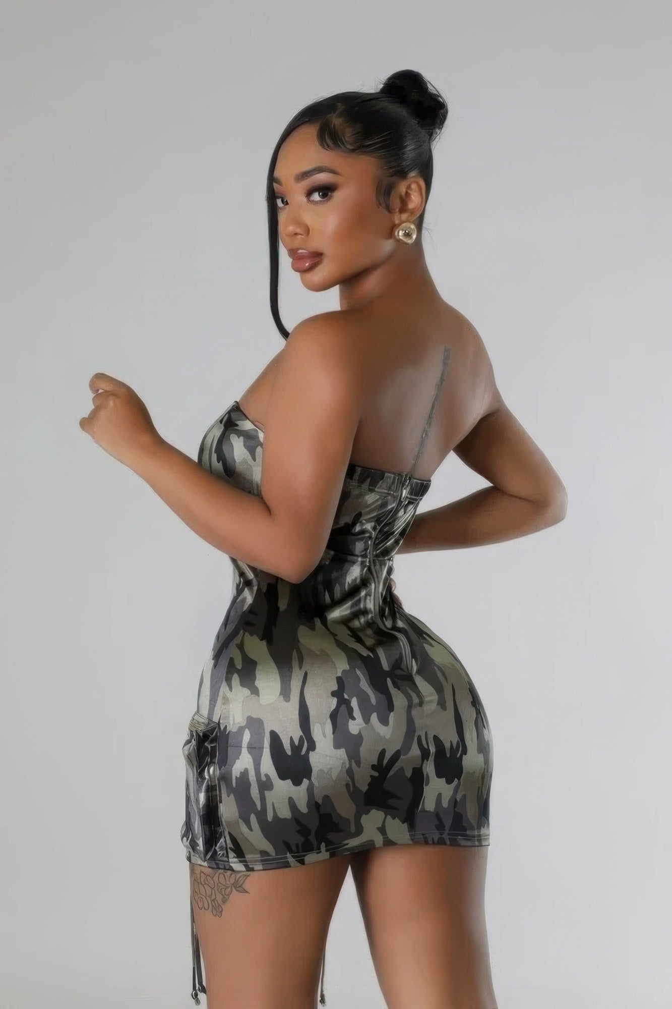 Zipper Closure Stretch Tube Dress - Body By J'ne