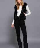 Hoodie Faux Fur Vest - Body By J'ne
