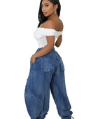 CHRISTA HAREM STYLE DENIM PANTS