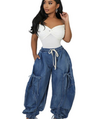 CHRISTA HAREM STYLE DENIM PANTS