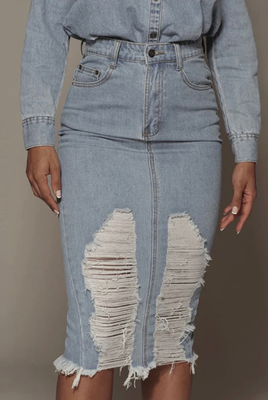 Cool Energy Denim Skirt - Body By J'ne