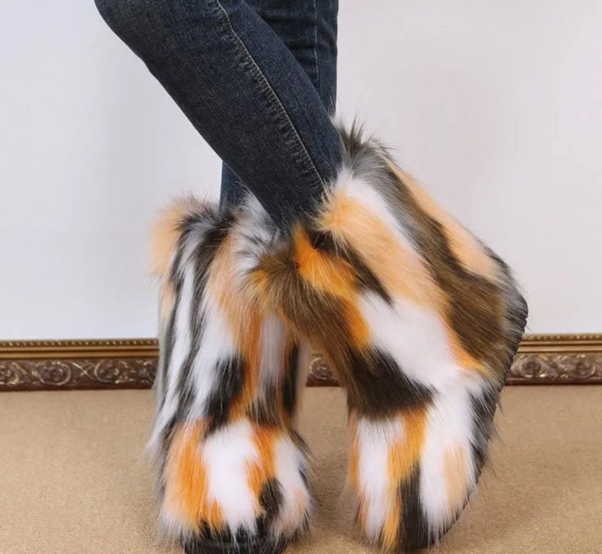 Warm and Furry Faux Snow Boots - Body By J'ne