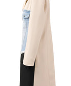 Colorblock Ripped Cardigan Coat