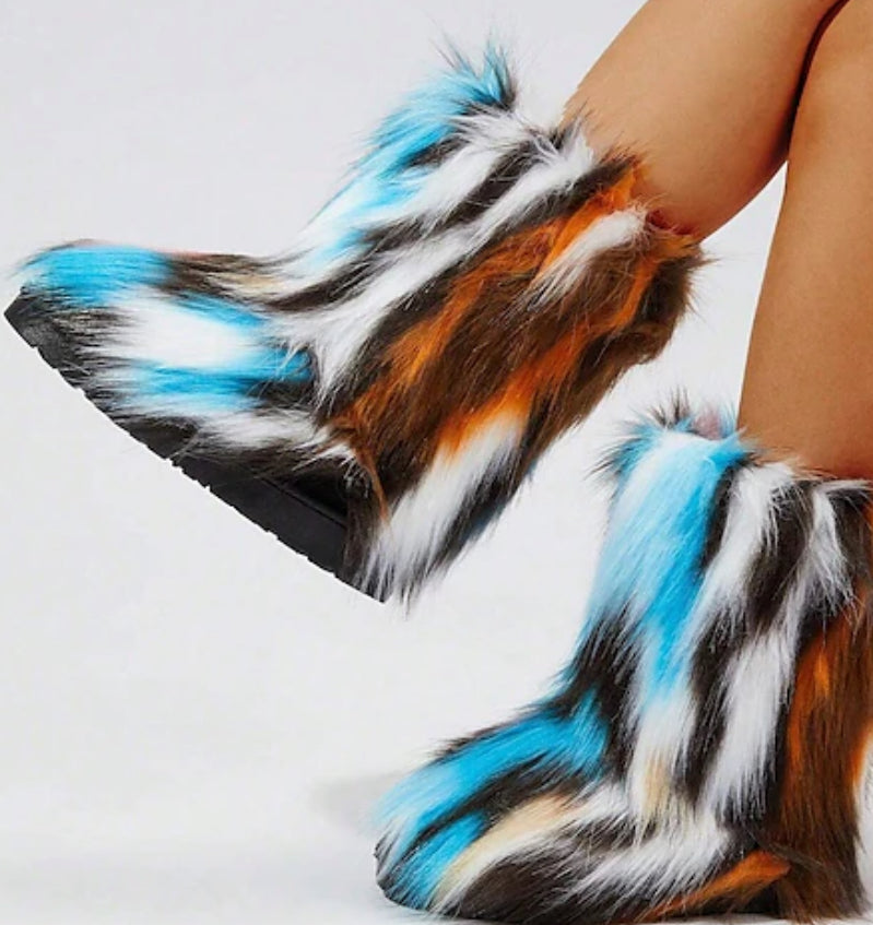 Warm and Furry Faux Snow Boots - Body By J'ne