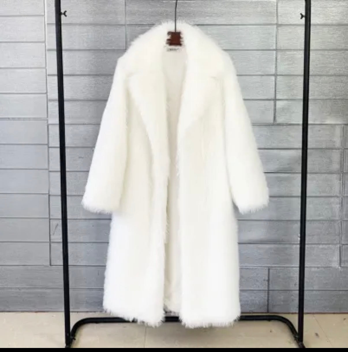 White Halo Faux Fur Coat