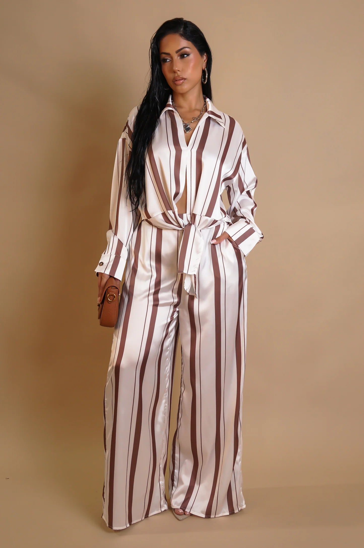 The Espresso Stripe Set - Body By J'ne