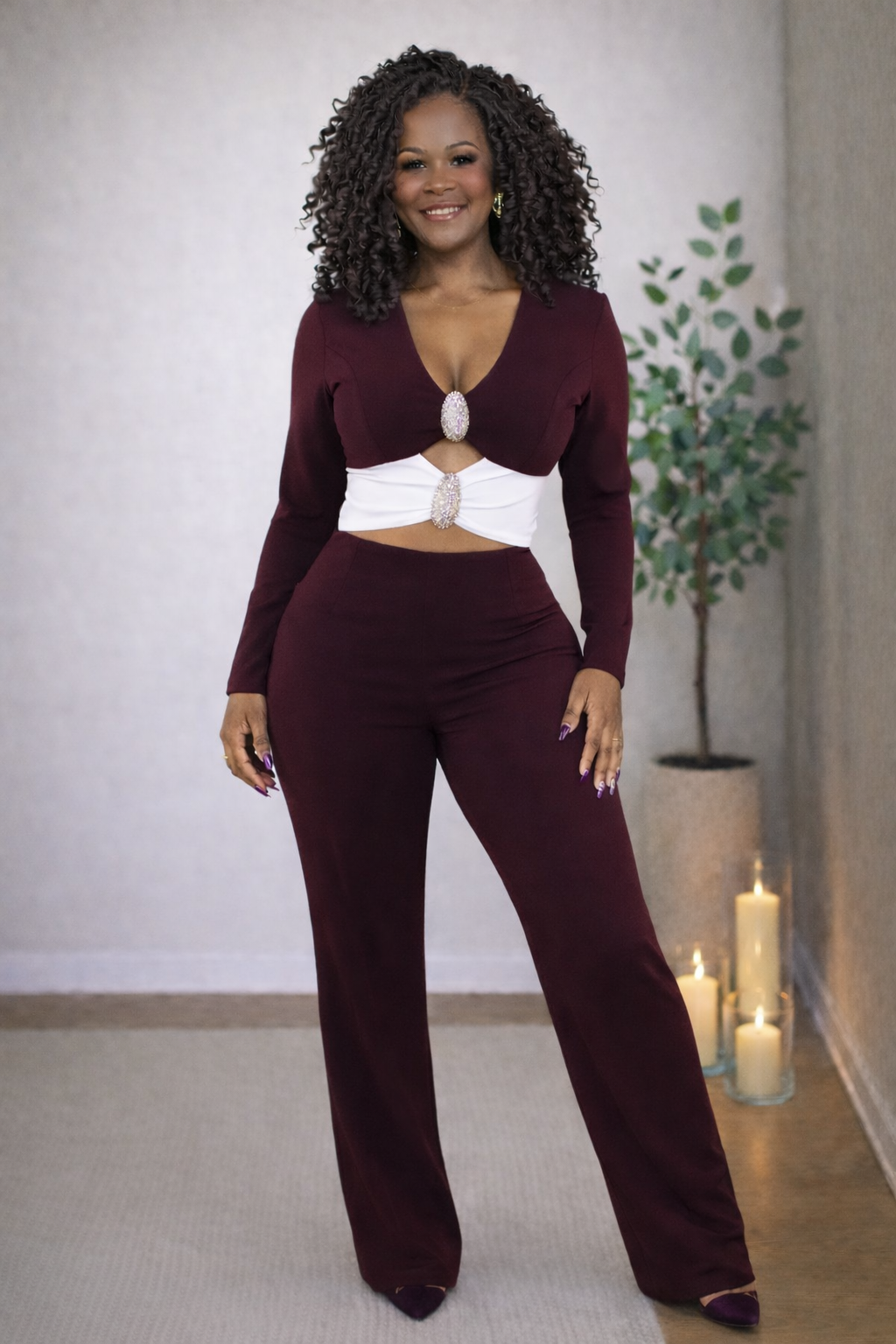 Cutout Icon Jumpsuit - Body By J'ne