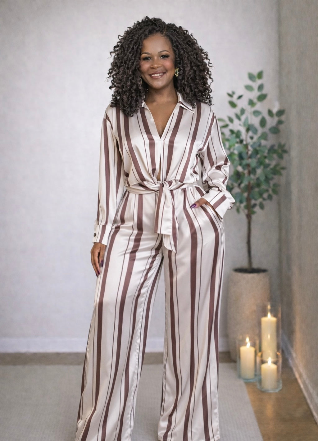 The Espresso Stripe Set - Body By J'ne
