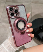 Luxury Rhinestone Gradient Glitter For Phone Case Magnetic Suction