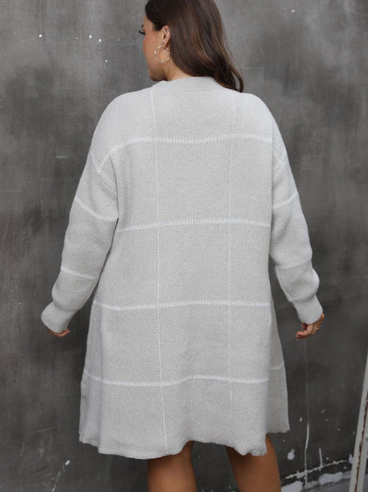 Round Neck Long Sleeve Sweater Dress