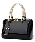 Shiny One-shoulder Diagonal Handbag - Body By J'ne