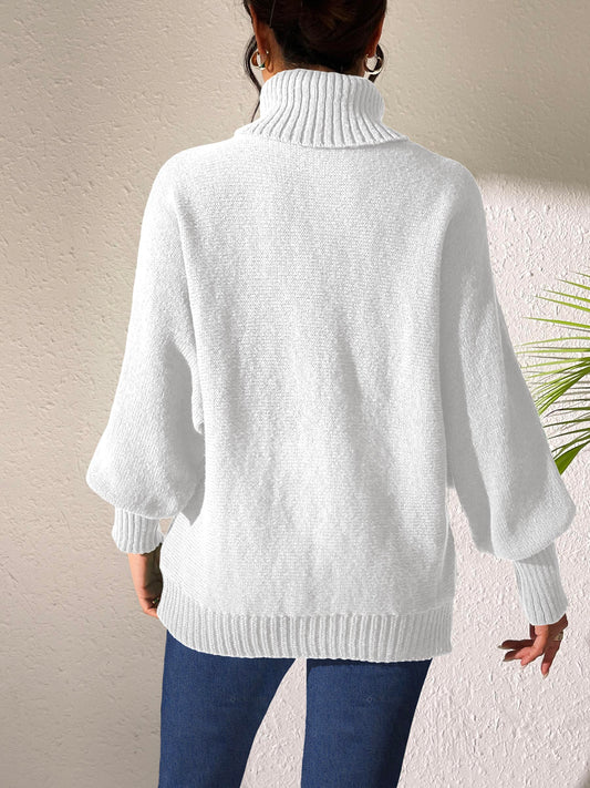 Turtleneck Long Sleeve Sweater - Body By J'ne