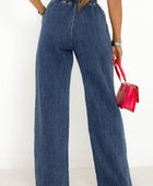 Slit Wide Leg Jeans with Pockets - Body By J'ne