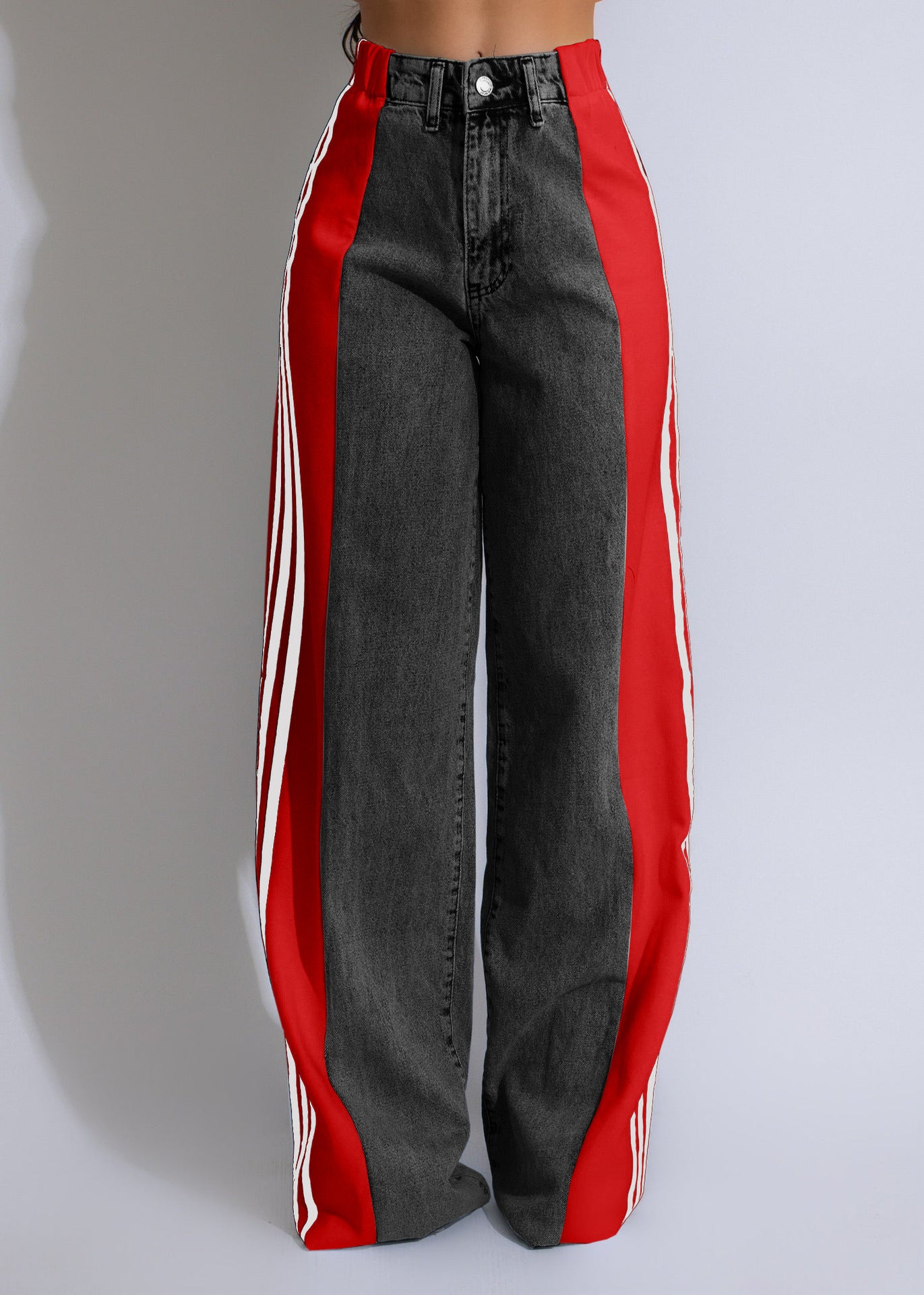 High Waist Straight Leg Trousers - Body By J'ne
