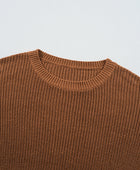 Pearl Detail Round Neck Long Sleeve Sweater