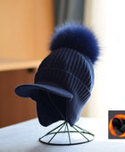 Women's Knitted Earlap Woolen Hat