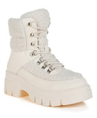 Wellerman Faux Fur Detail Chunky Hiker Boots