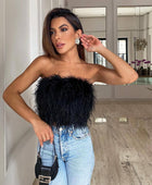 Strapless Feather Crop - Body By J'ne