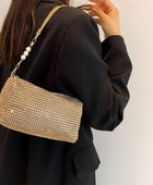 Openwork Crossbody Bag with Removable Strap