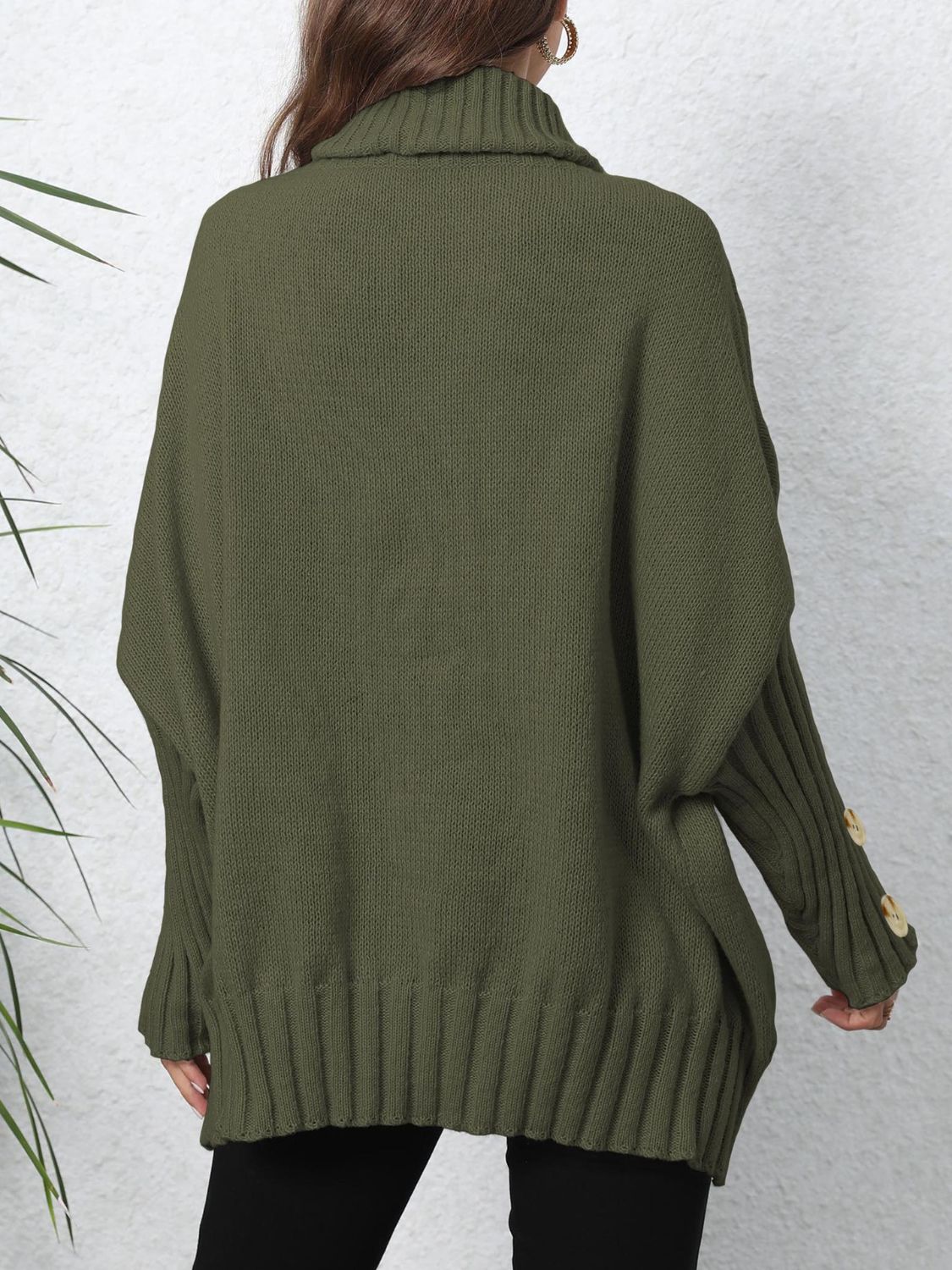 Turtleneck Long Sleeve Sweater - Body By J'ne