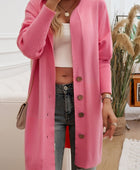 Devine Button Up Long Sleeve Hooded Cardigan