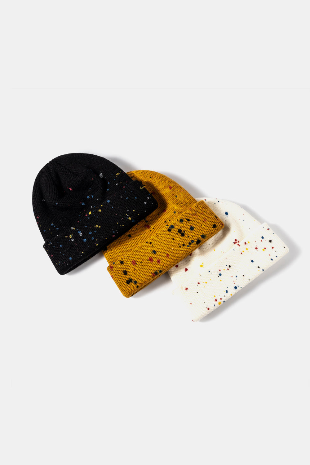 Confetti Rib-Knit Cuff Beanie - Body By J'ne