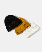 Confetti Rib-Knit Cuff Beanie