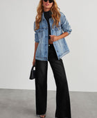 Raw Hem Wide Leg Jeans with Pockets