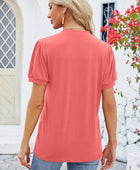 Notched Short Sleeve T-Shirt - Body By J'ne