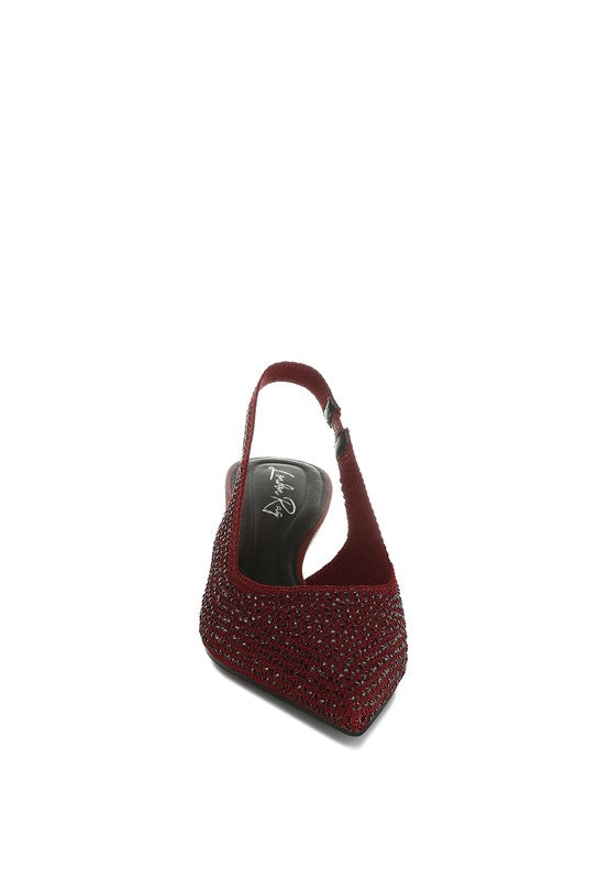 Julep Flyknit Rhinestone Slingback Sandals - Body By J'ne