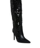 Sitarah Sequin Embellished Stiletto Long Boots