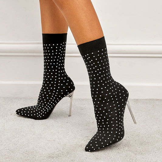 She’s So Fly Stiletto Sock Boots - Body By J'ne