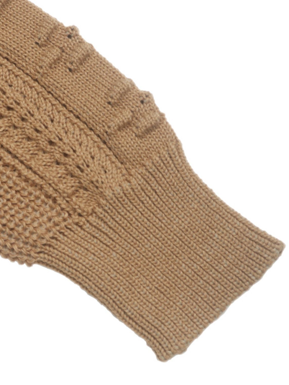 Perfee Openwork Round Neck Long Sleeve Sweater - Body By J'ne