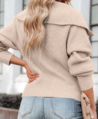 Zip Up Long Sleeve Cardigan