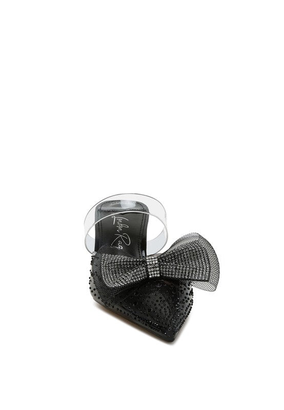 Freja Embellished Bow Kitten Heels - Body By J'ne