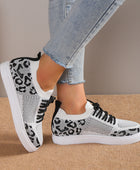 Lace-Up Leopard Flat Sneakers - Body By J'ne