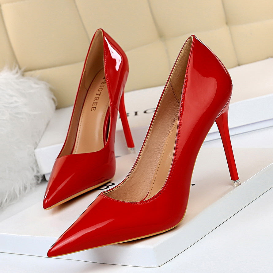 Flossy Glossy Patent Leather Heels - Body By J'ne