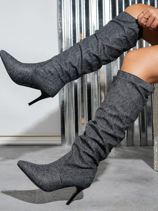 Pointed Toe Stiletto Boots - Body By J'ne