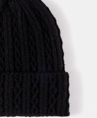 Mixed Knit Cuff Beanie