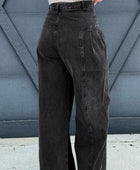 High Rise Wide Leg Jeans with Pockets