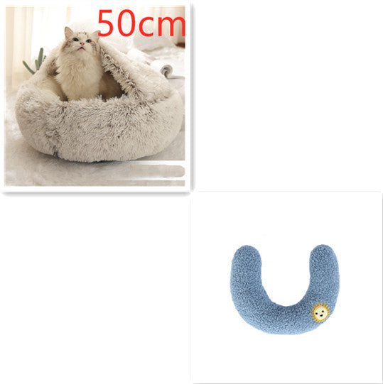 2 In 1 Dog And Cat Plush Bed - Body By J'ne