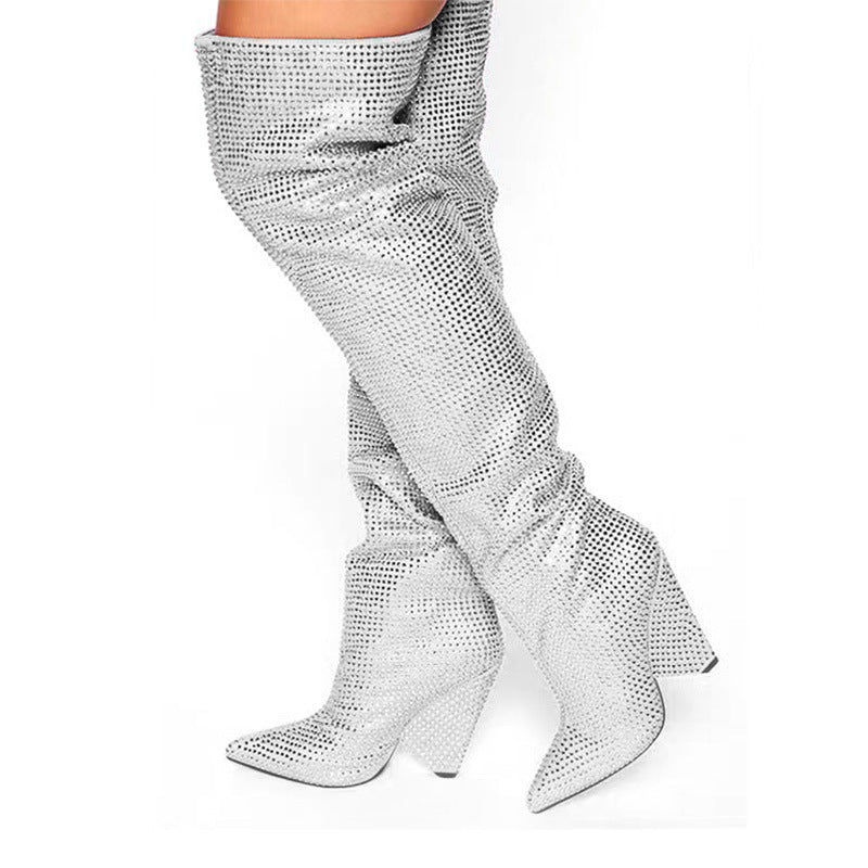 Razzle Dazzle Tapered Heel Wedge Boots - Body By J'ne
