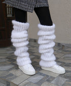 Mohair Long Tube Knitted Bunching Socks