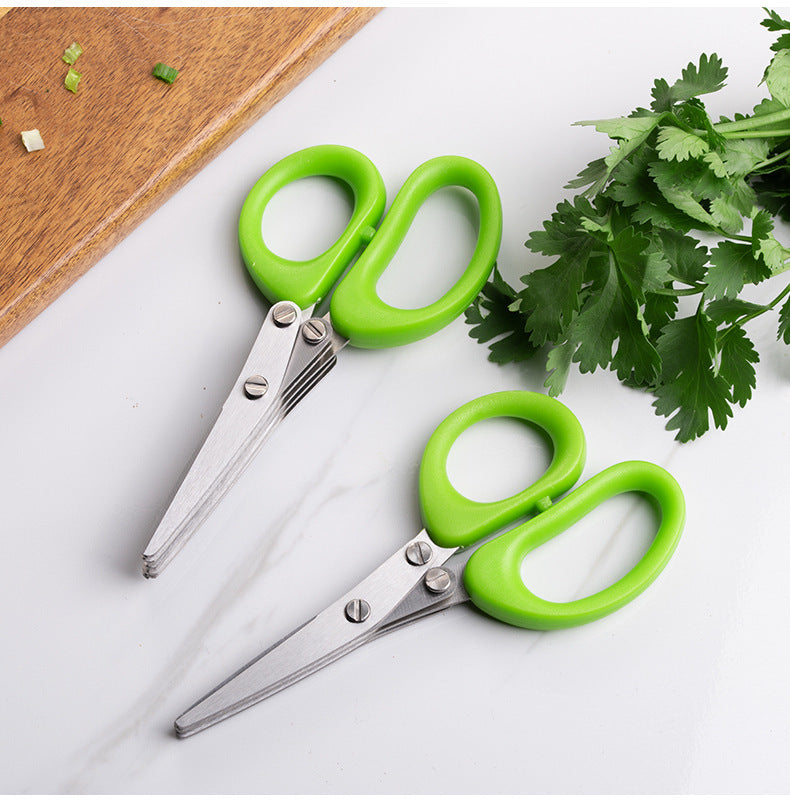 Multi-layer Kitchen Scissors Stainless Steel Cutting Knife